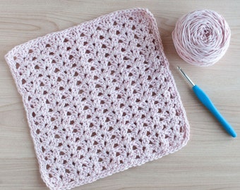 Crochet Iris Stitch Washcloth Pattern, pdf pattern instant download
