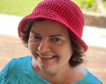 crochet bucket hat pattern, pdf pattern instant download crochet summer hat