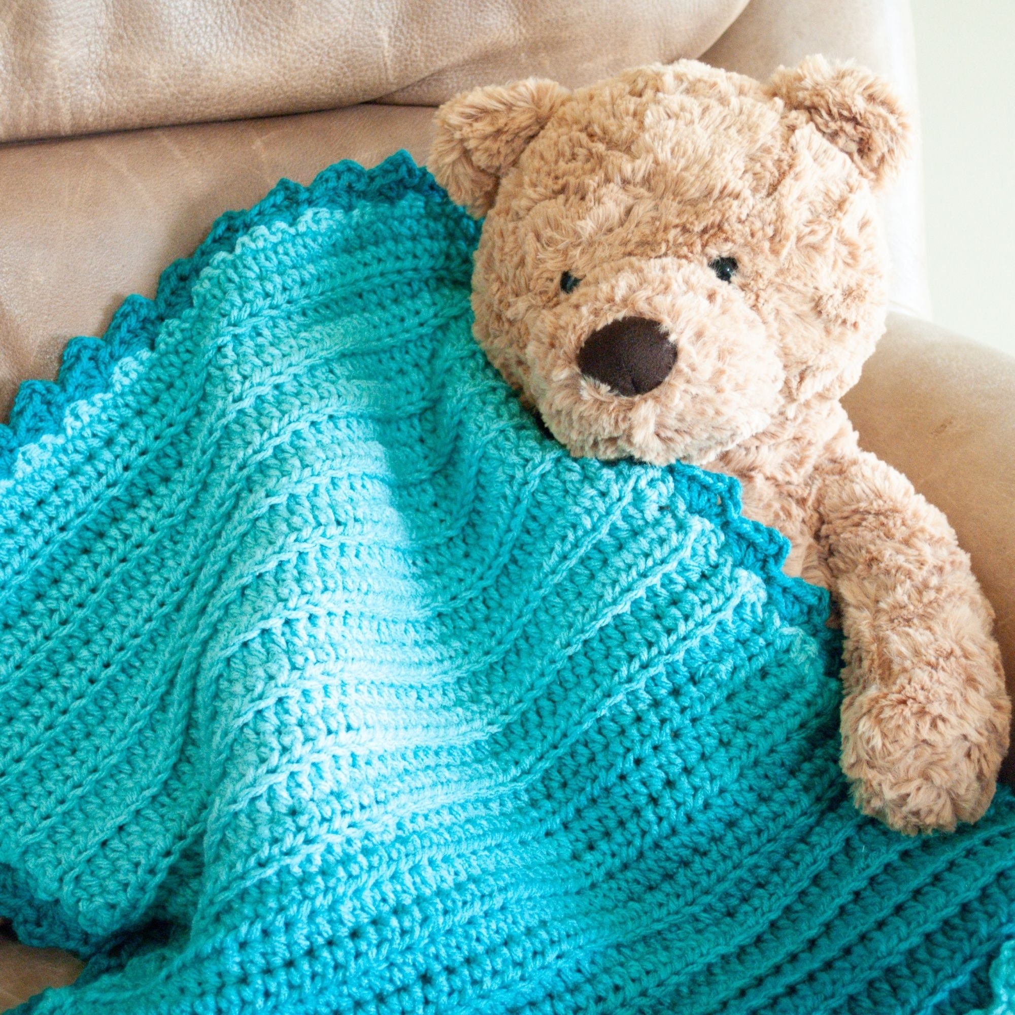 Ombre blanket online crochet