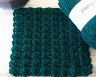Crochet Sedge Stitch Square Pattern: Beginner-Friendly (PDF Pattern)
