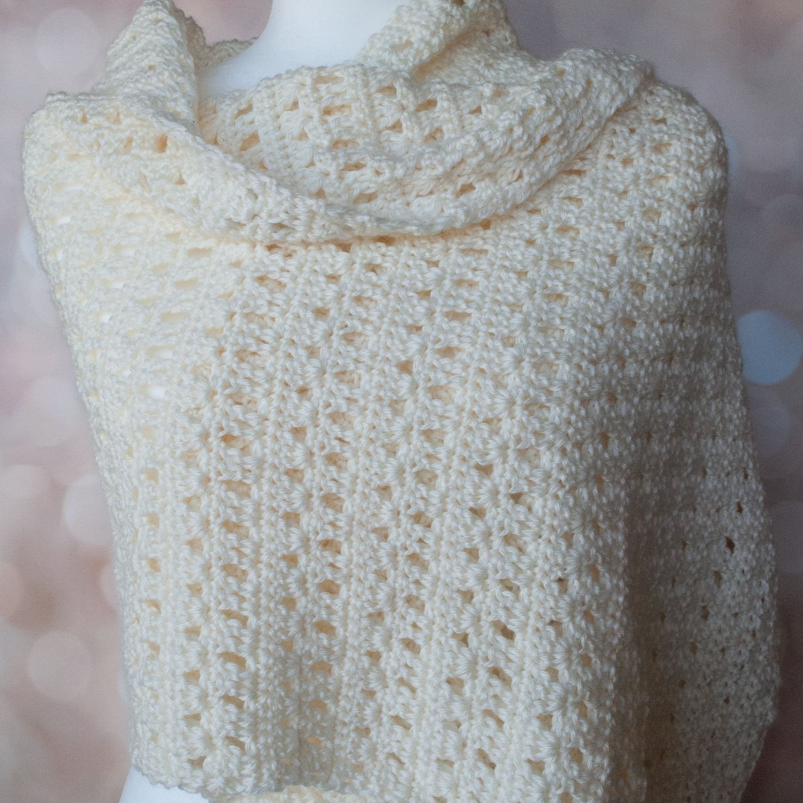 Easy Rectangular Crochet Shawl Pattern Crochet Pdf Pattern - Etsy