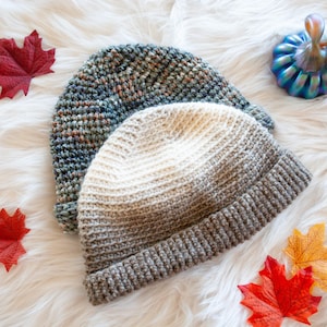Bulky Yarn Crochet Hat Pattern: Easy Winter Beanie (PDF Pattern)