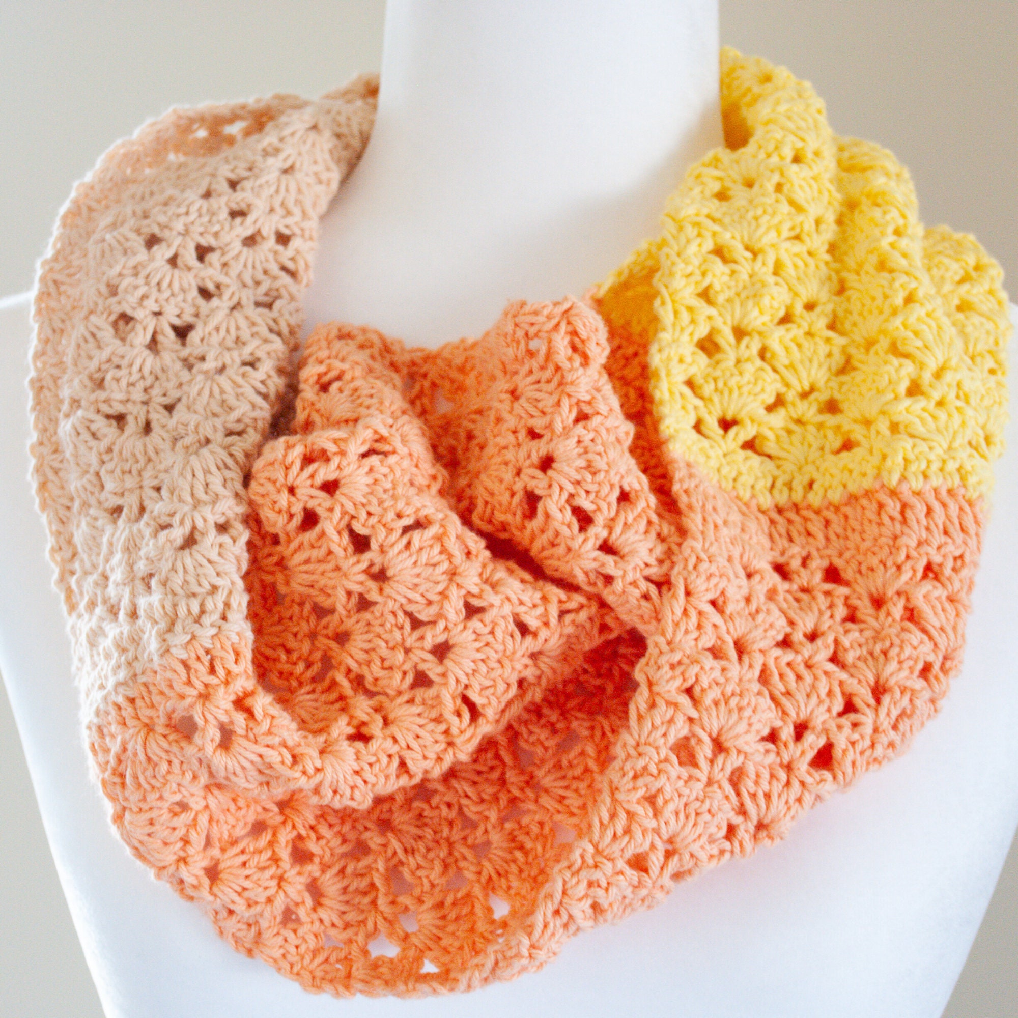Collection of Five Colorful Crochet Patterns for Cowl Crochet Etsy