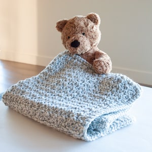 Quick Crochet Baby Blanket Pattern for Chunky Yarn Easy Modern