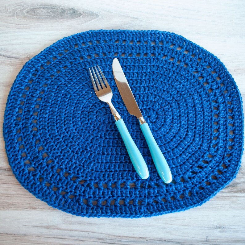 Crochet Oval Placemat Pattern PDF Pattern Instant Download Etsy