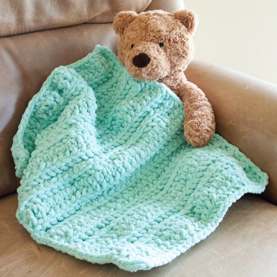 Textured Crochet Baby Blanket Pattern Quick Crochet Baby Blanket Pattern for Chunky Yarn Crochet Pdf Pattern for Baby Boy or Baby Girl Etsy Denmark