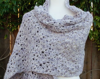 Lacy Crochet Wrap Pattern: Hyacinth Design (PDF Pattern)