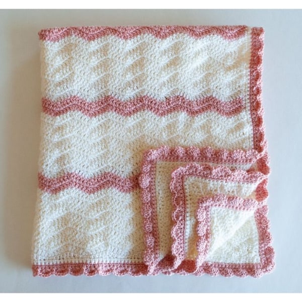 Crochet Pattern for Baby Ripple Afghan Etsy Canada