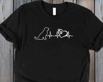 Labrador Retriever Heartbeat Shirt / Women's Tee / Men's & Racer Back Tank / Kids / Hoodie / Gift for Labrador Retriever Owner