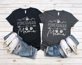 Pomeranian Mama T-Shirt: Pom Mom Life Tee