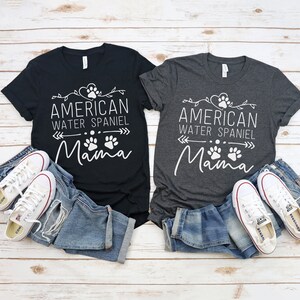American Water Spaniel Mama T-Shirt / Women&#39;s Tee / Men&#39;s and Racer Back Tank / Kids / Hoodie / American Water Spaniel Gift