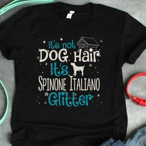 Spinone Italiano Dog Glitter T-Shirt: Unisex Dog Lover Gift