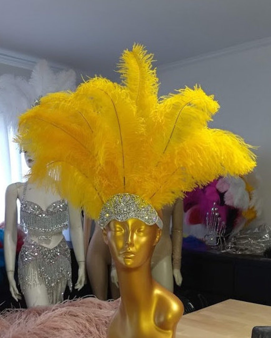 Carnival FEATHERS Carnival Crown Made in USA | Etsy UK