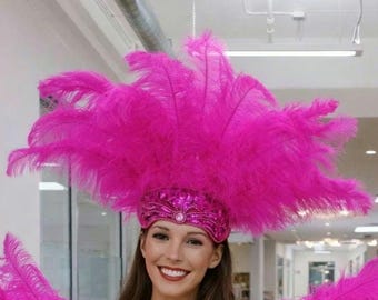 Carnival FEATHERS Carnival Crown Made in USA Ships from Miami Florida