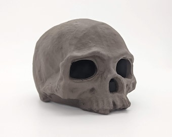 Décoration d'aquarium tête de mort en céramique, ornement, accessoires pour poissons betta