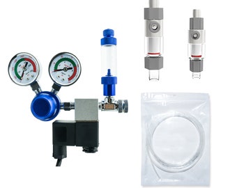 Complete Kit - VENO Elite Aquarium CO2 Regulator Single Stage w/ Inline Diffuser