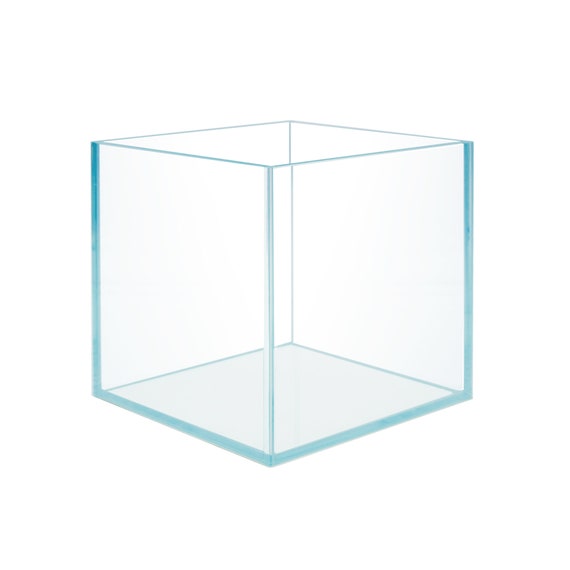 2/4/7 Gallon Cubic Rimless Aquarium, Low Iron Glass Tank, Betta
