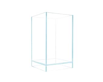 HIRO Aquatics 1.3/2.3 Gallon Nano Tall Rimless Aquarium Low Iron Frameless Fish Tank, Extra Clear with Floating Air Style