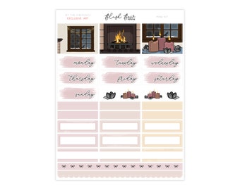 MINI | By the Fireplace kit | Stickers for B6 planners, Print Pression PP B6