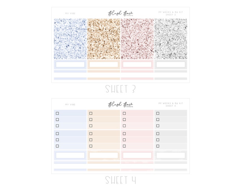 Personal Planners PP WEEKS /& B6 Pocket B6 My Vibe kit Stickers for Print Pression PP Weeks