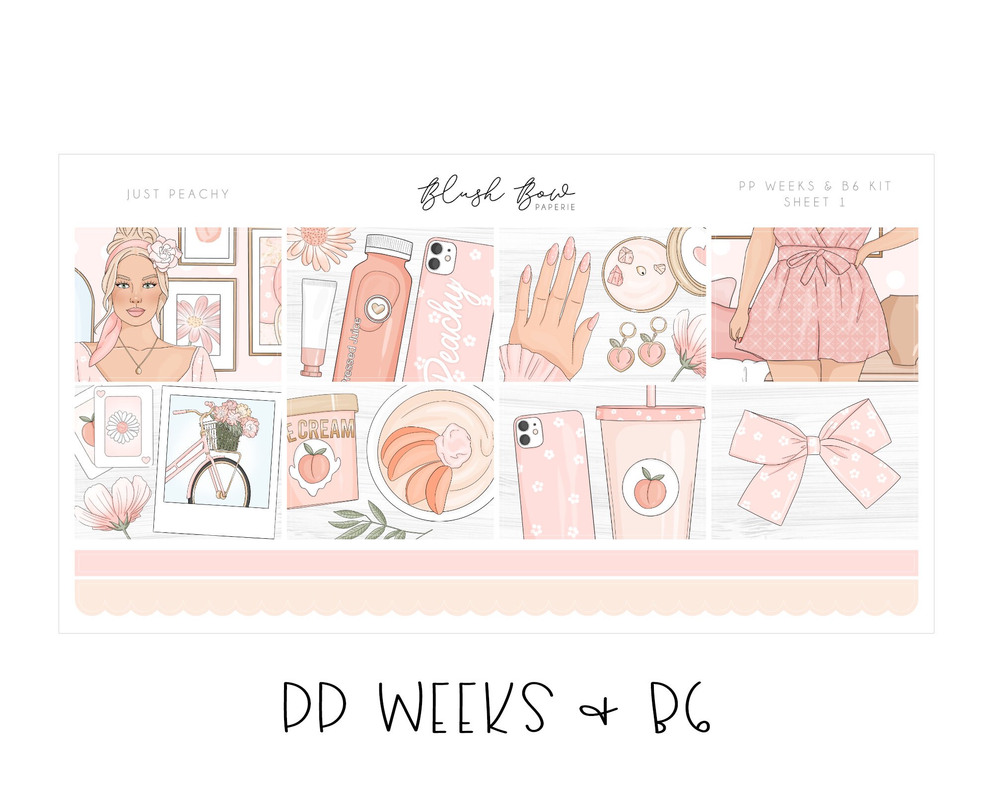 Personal Planners PP WEEKS /& B6 Pocket B6 My Vibe kit Stickers for Print Pression PP Weeks