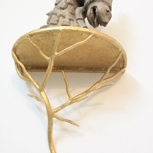 Iron Branch Wall Shelf With Gold leaf finish image 3