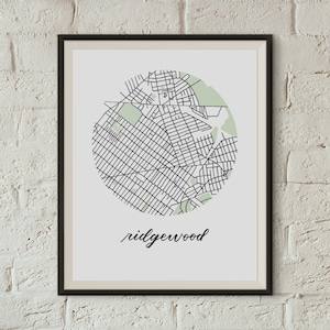 Ridgewood Map | 8"x10" Illustrated Queens, NYC Neighborhood Print