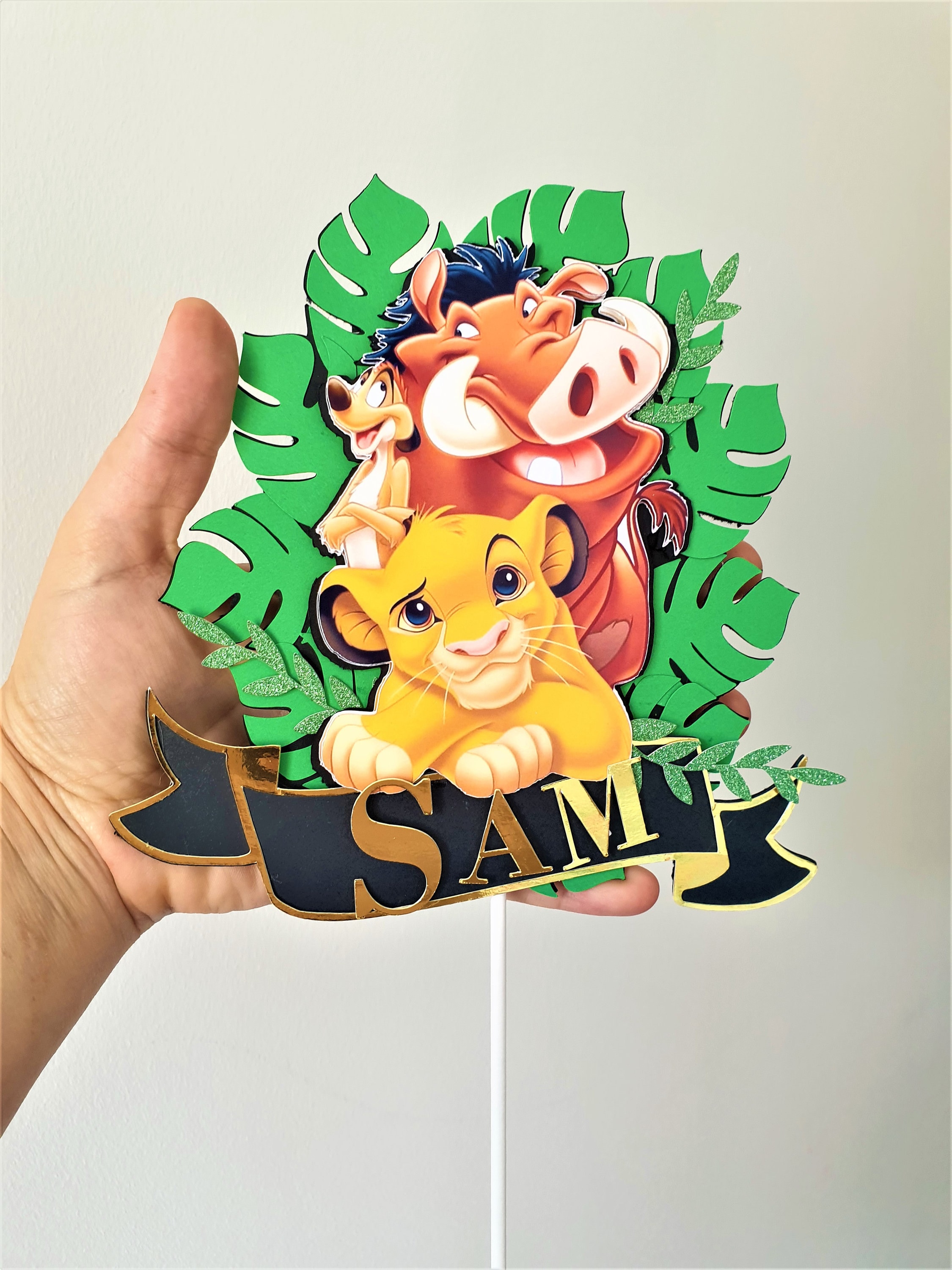 Personalised The Lion King Simba 3D Cake Topper Etsy