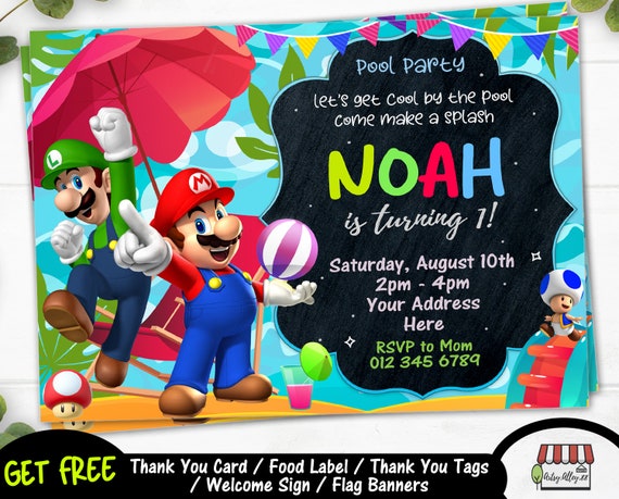 Luigi Birthday Invitations 8