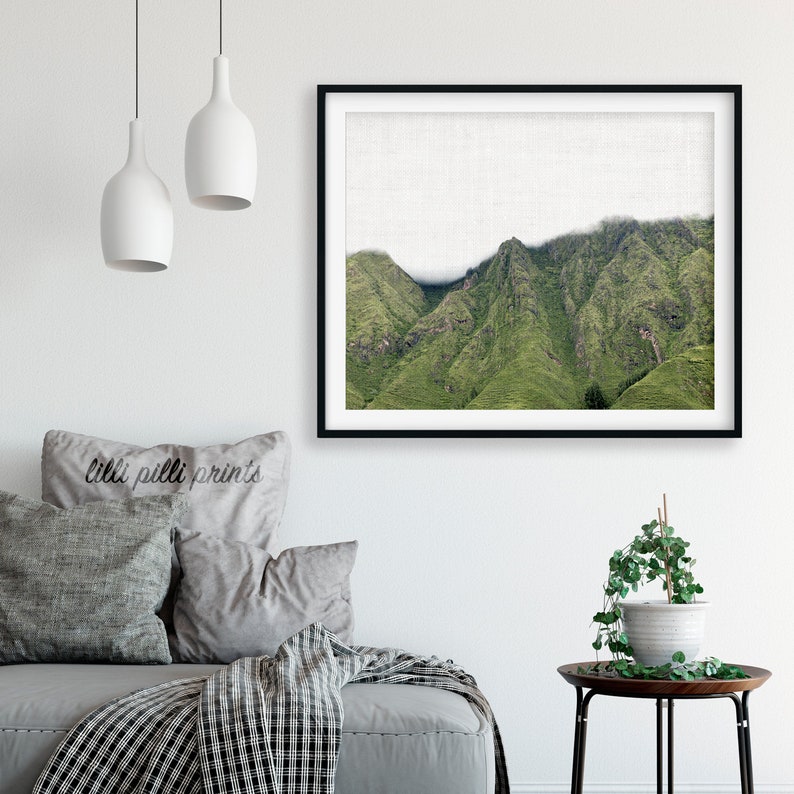 Paysage Wall Art Nature Country Art Green Mountain Photo New Home Printable Peru Trip Wall Art Paysage Digital Download Print image 4