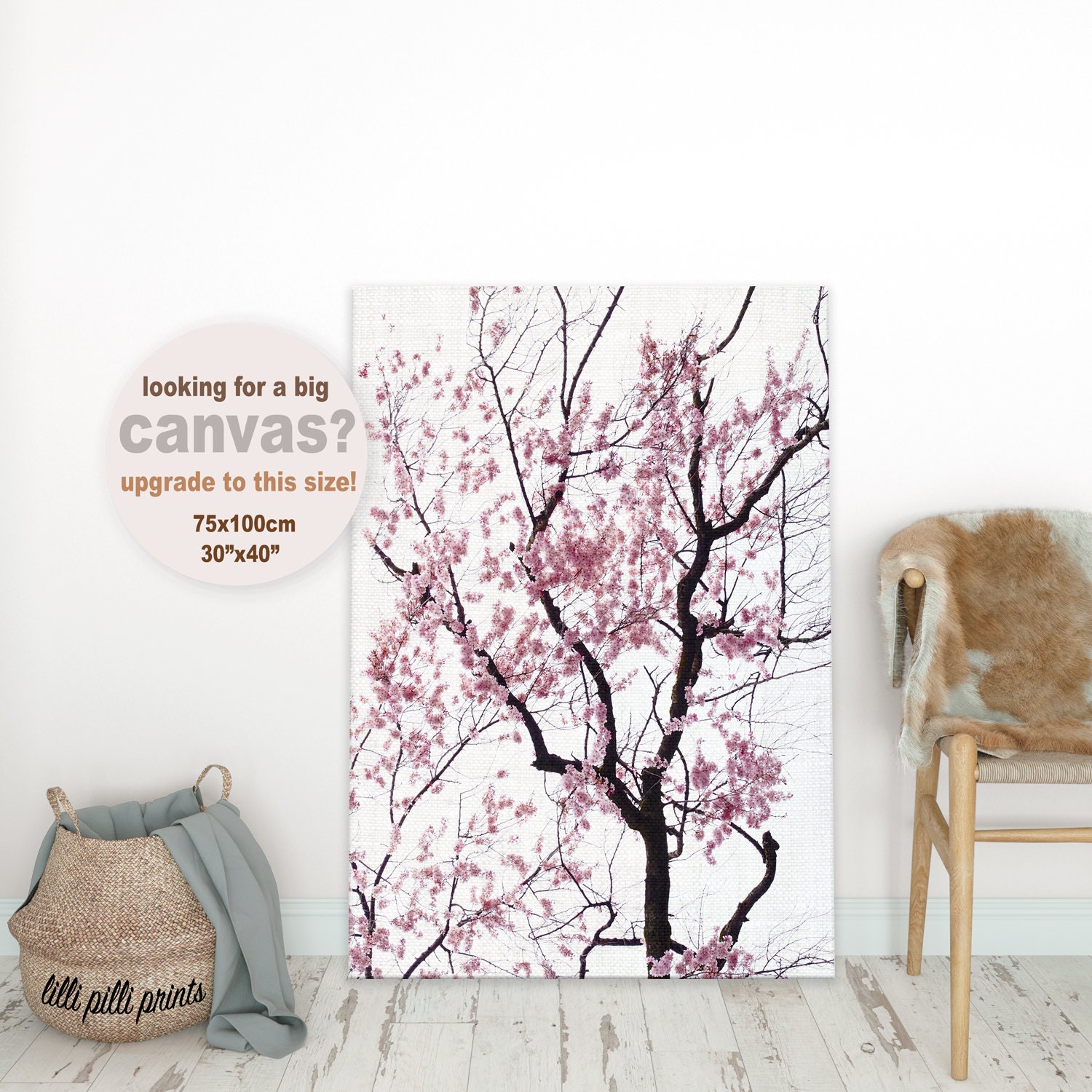 Japanese Printable Flower Tree Artwork Cherry Blossom Art | Etsy
