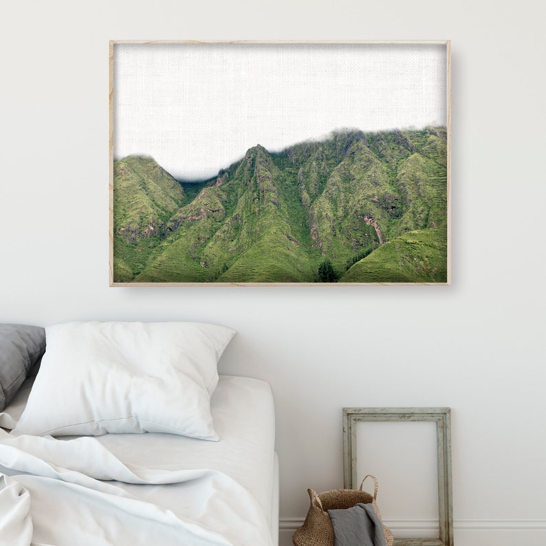 Paysage Wall Art Nature Country Art Green Mountain Photo New Home Printable Peru Trip Wall Art Paysage Digital Download Print image 6