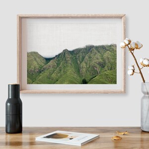 Paysage Wall Art Nature Country Art Green Mountain Photo New Home Printable Peru Trip Wall Art Paysage Digital Download Print image 2