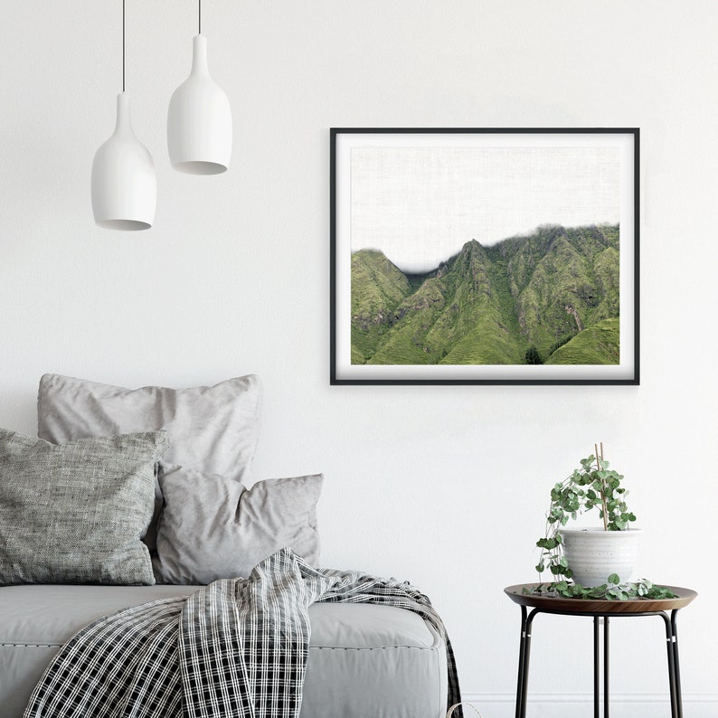 Paysage Wall Art Nature Country Art Green Mountain Photo New Home Printable Peru Trip Wall Art Paysage Digital Download Print image 7