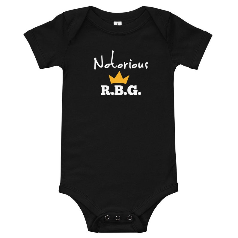 Feminist Newborn Cute 100B Baby Jersey Short Sleeve Notorious RBG Ruth Bader Ginsburg Onesie Bodysuit For Baby Boy /& Girl