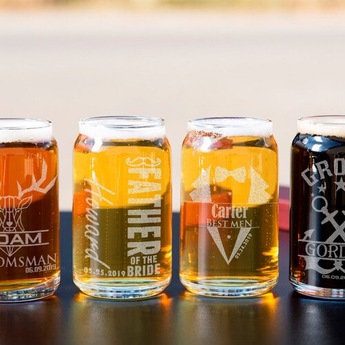 Personalized Beer Glasses Custom Engraved Beer Glass Beer Etsy