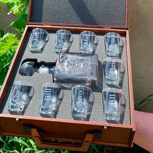 Personalized Tequila Decanter Set Decanter Set With Glasses Etsy