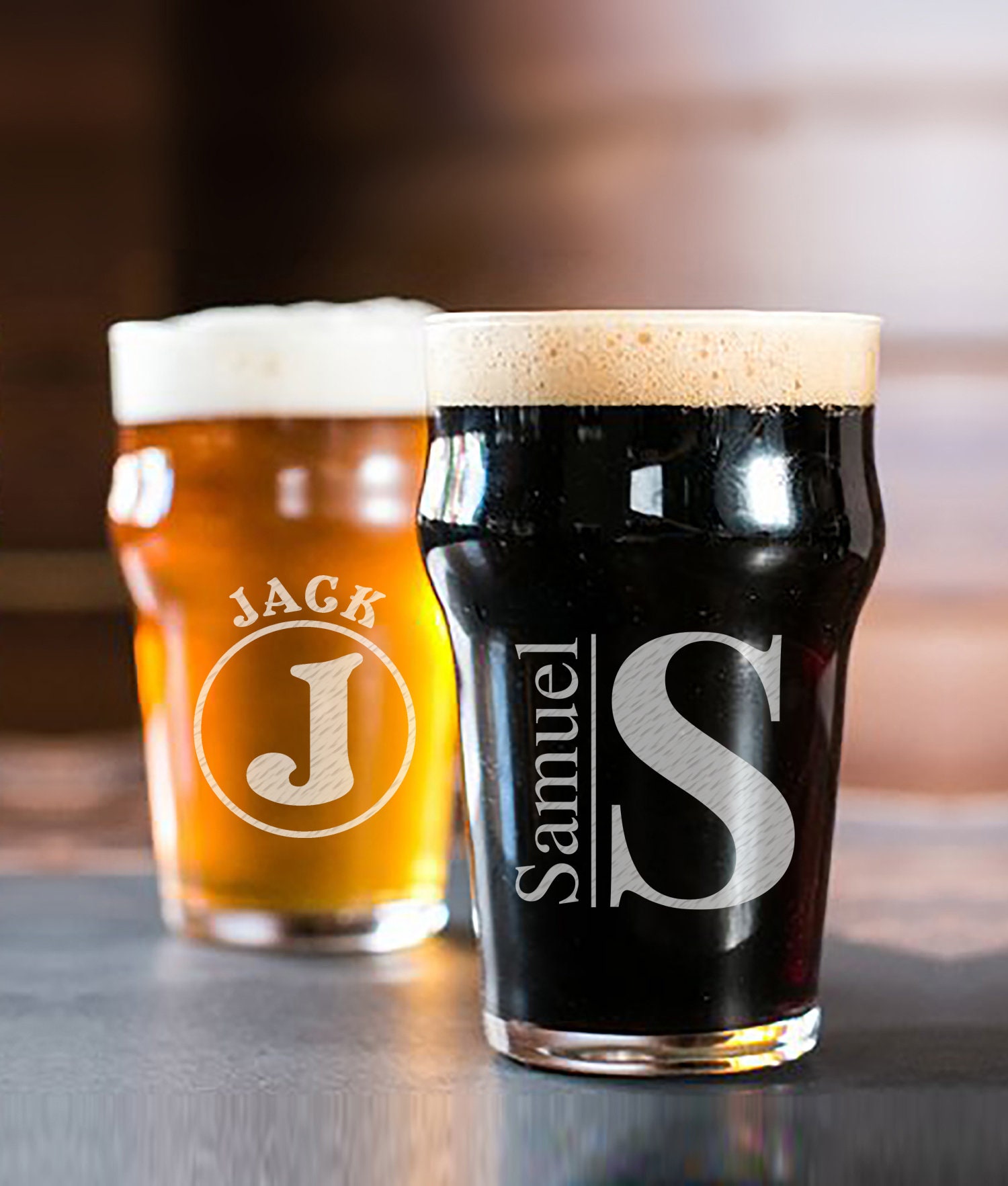 Custom Beer Glasses Personalized Beer Glass Gift for Him Etsy