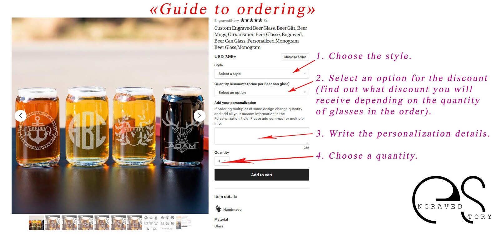 Hunter Beer Can Glass Hunter Gift Beer Mugs Father's Etsy