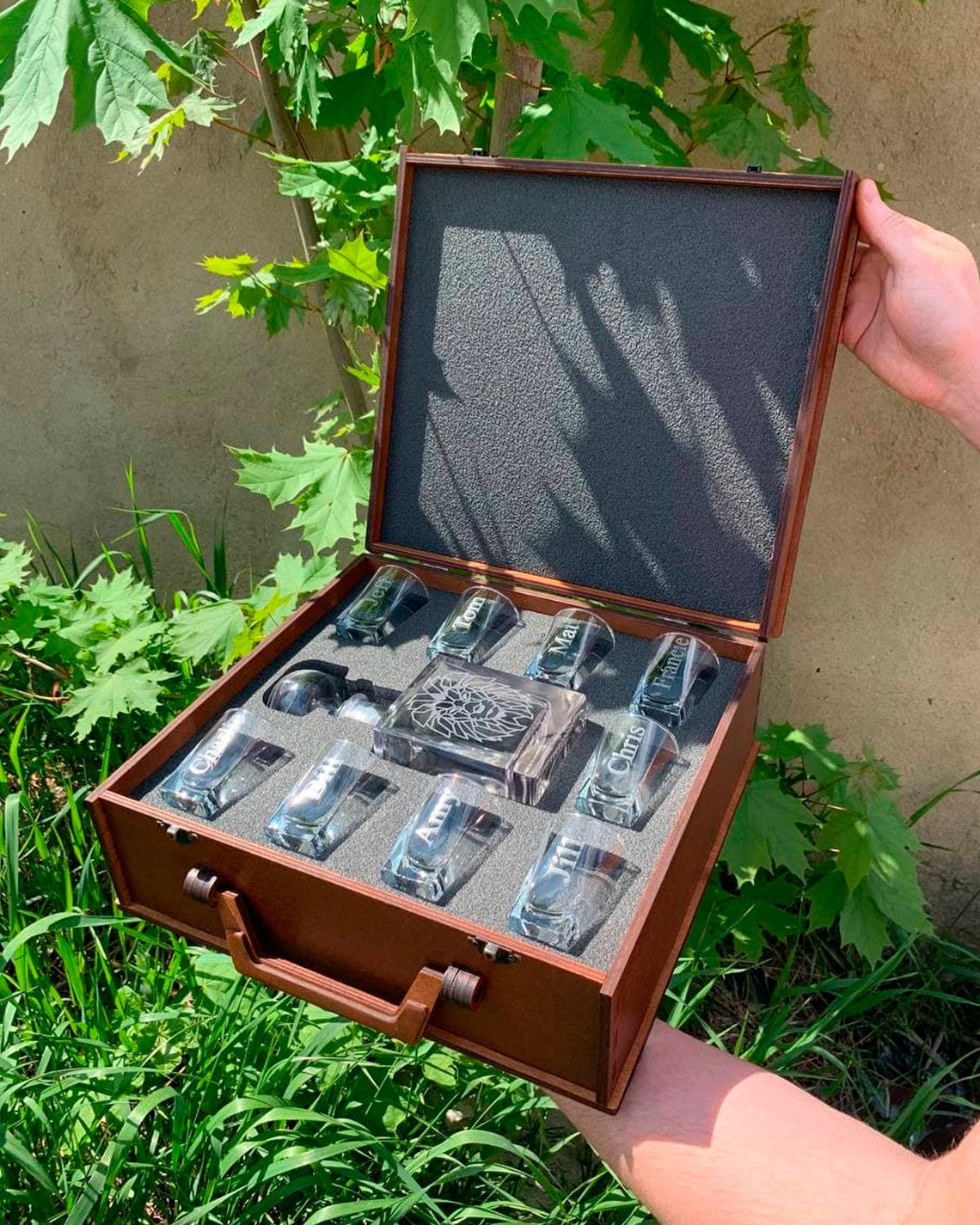 Custom Tequila Decanter Set Decanter Set With Glasses Set Etsy