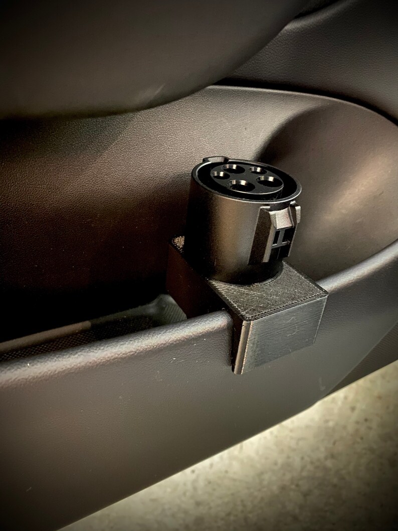 J1772 Adapter Door Pocket Holder for Tesla Model 3 Etsy