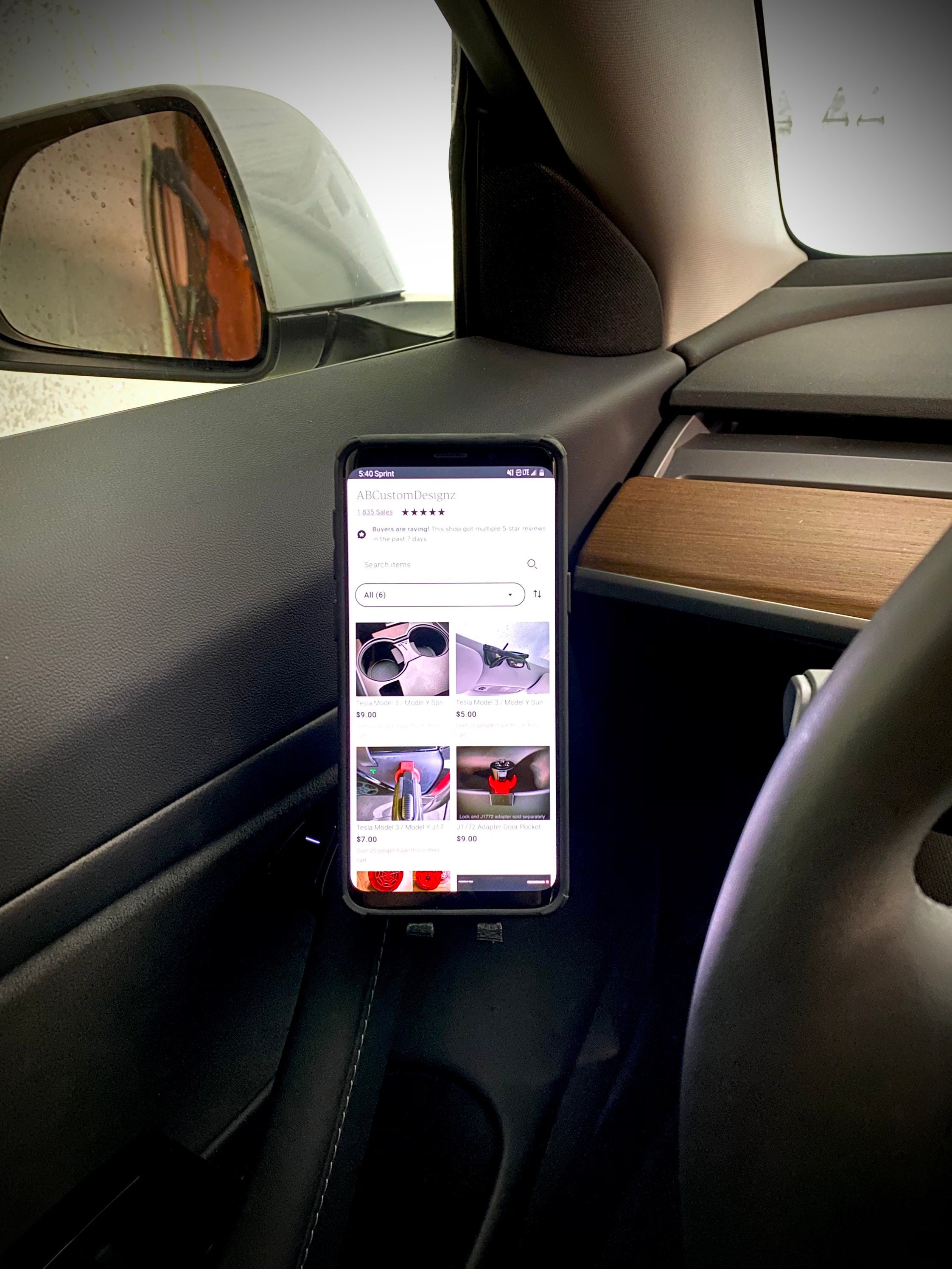 Tesla Model 3 Magnetic Phone Holder | Etsy