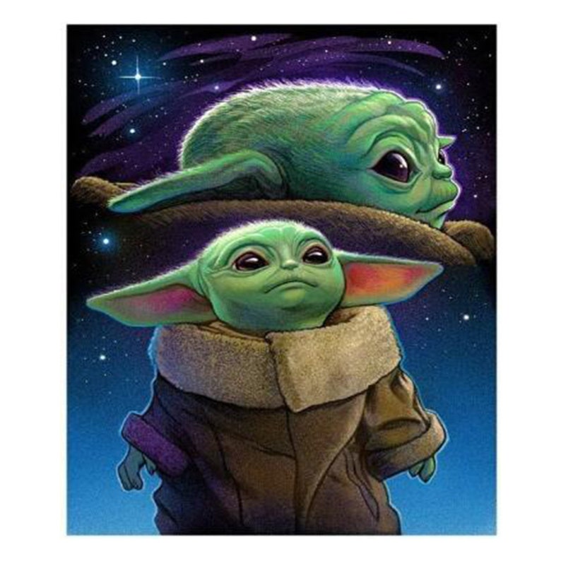 Diamond Painting Little Yoda star wars 5D DIY Full | Etsy