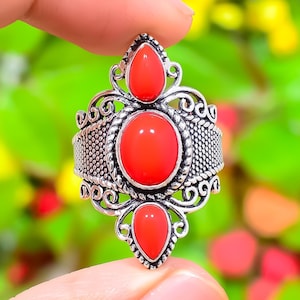 Red coral stone jewellery top