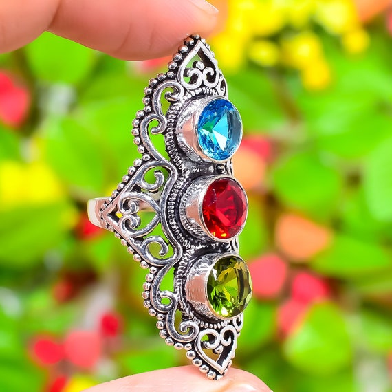 Blue on sale garnet jewelry
