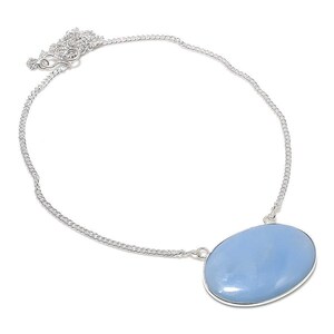 Exquisite Opal Necklace, Blue Gemstone Necklace, Chain Necklace, 925 Sterling Silver Jewelry, Wedding Gift, Necklace For Her