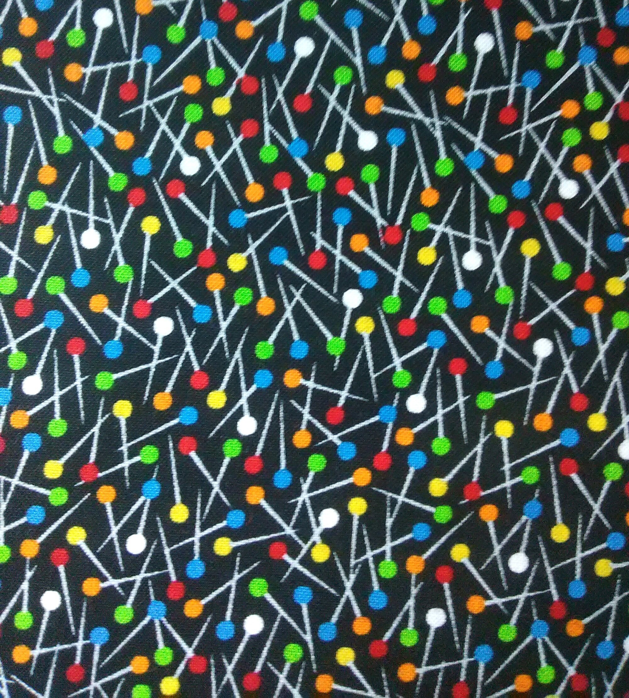 Pins Cotton Fabric 100 Cotton Fabric Straight Pins Novelty Etsy