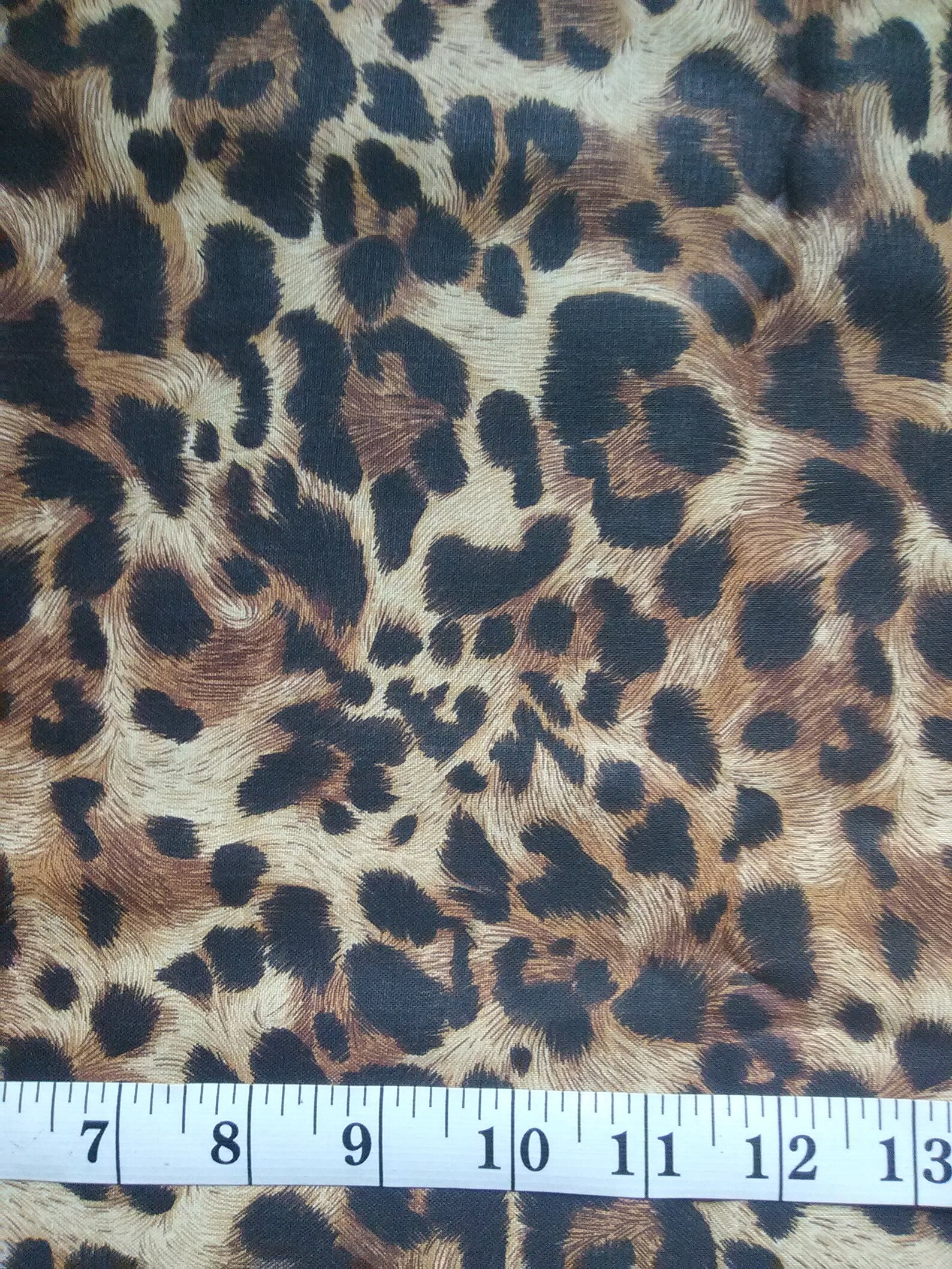 Leopard Print Cotton Fabric 100% Cotton Animal Print Fabric - Etsy