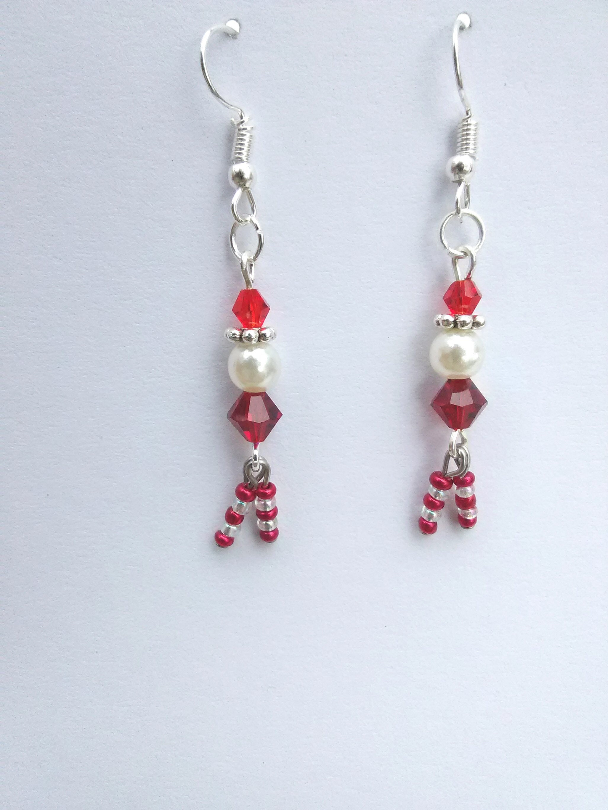 Elf Earrings Christmas Holiday Earrings Xmas Beaded Novelty Etsy