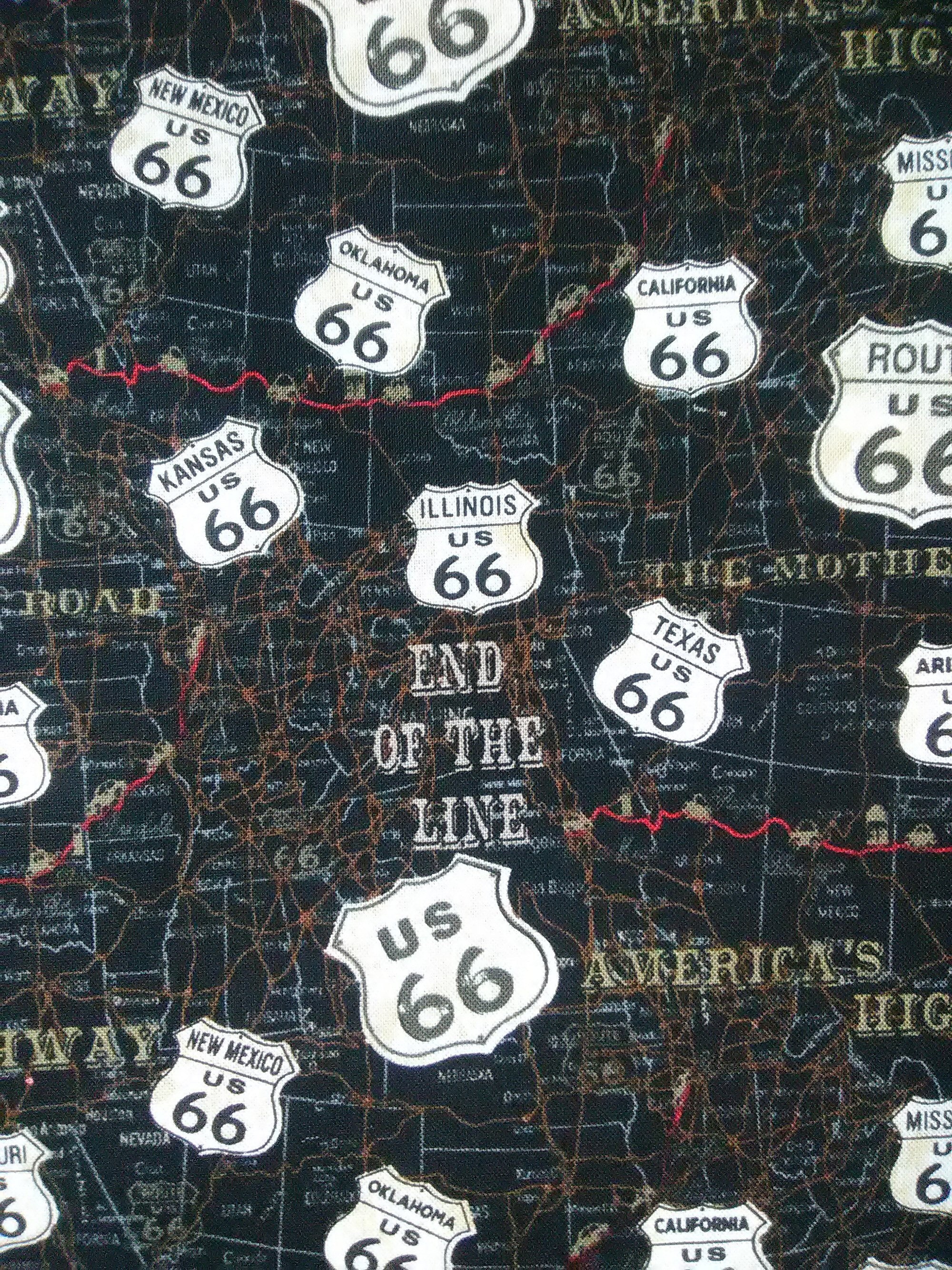 Route 66 Cotton Fabric 100 Cotton Fabric American Dream by Etsy